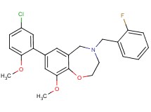 7-(5-chloro-2-methoxyphenyl)-4-(2-fluorobenzyl)-9-methoxy-2,3,4,5-tetrahydro-1,4-benzoxazepine
