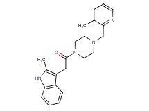 2-methyl-3-(2-{4-[(3-methyl-2-pyridinyl)methyl]-1-piperazinyl}-2-oxoethyl)-1H-indole