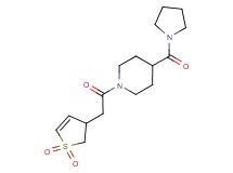1-[(1,1-dioxido-2,3-dihydro-3-thienyl)acetyl]-4-(1-pyrrolidinylcarbonyl)piperidine