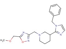 3-(1-benzyl-1H-imidazol-2-yl)-1-{[5-(methoxymethyl)-1,2,4-oxadiazol-3-yl]methyl}piperidine