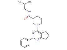 N-isobutyl-1-(2-phenyl-6,7-dihydro-5H-cyclopenta[d]pyrimidin-4-yl)-3-piperidinecarboxamide