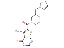 6-{[3-(1H-imidazol-1-ylmethyl)-1-piperidinyl]carbonyl}-5-methylthieno[2,3-d]pyrimidin-4(3H)-one