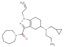 1-allyl-3-(1-azepanylcarbonyl)-N-(cyclopropylmethyl)-N-propyl-4,5,6,7-tetrahydro-1H-indazol-5-amine