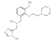 1-[3-methoxy-2-(2-morpholin-4-ylethoxy)phenyl]-N-methyl-N-[(4-methyl-4H-1,2,4-triazol-3-yl)methyl]methanamine