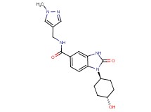 1-(trans-4-hydroxycyclohexyl)-N-[(1-methyl-1H-pyrazol-4-yl)methyl]-2-oxo-2,3-dihydro-1H-benzimidazole-5-carboxamide