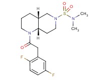 (4aR*,8aS*)-1-[(2,5-difluorophenyl)acetyl]-N,N-dimethyloctahydro-1,6-naphthyridine-6(2H)-sulfonamide