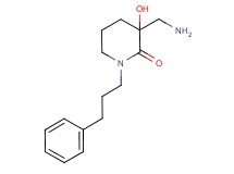 3-(aminomethyl)-3-hydroxy-1-(3-phenylpropyl)piperidin-2-one