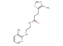N-{2-[(3-methyl-2-pyridinyl)amino]ethyl}-3-(4-methyl-1,3-thiazol-5-yl)propanamide