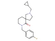 2-(cyclopropylmethyl)-7-(4-fluorobenzyl)-2,7-diazaspiro[4.5]decan-6-one