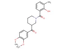 (3,4-dimethoxyphenyl)[1-(2-hydroxy-3-methylbenzoyl)piperidin-3-yl]methanone