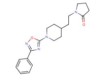 1-{2-[1-(3-phenyl-1,2,4-oxadiazol-5-yl)-4-piperidinyl]ethyl}-2-pyrrolidinone