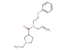 N-allyl-1-ethyl-N-[2-(phenylthio)ethyl]pyrrolidine-3-carboxamide