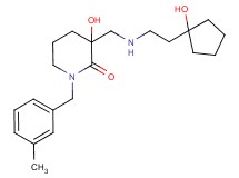 3-hydroxy-3-({[2-(1-hydroxycyclopentyl)ethyl]amino}methyl)-1-(3-methylbenzyl)piperidin-2-one