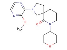 2-(3-methoxy-2-pyrazinyl)-7-(tetrahydro-2H-pyran-4-yl)-2,7-diazaspiro[4.5]decan-6-one