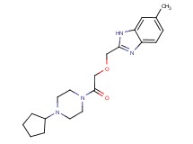 2-{[2-(4-cyclopentylpiperazin-1-yl)-2-oxoethoxy]methyl}-6-methyl-1H-benzimidazole