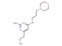 6-(2-aminoethyl)-2-methyl-N-(3-morpholin-4-ylpropyl)pyrimidin-4-amine
