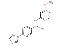 6-methoxy-N-{1-[4-(1H-1,2,4-triazol-1-yl)phenyl]ethyl}pyrimidin-4-amine