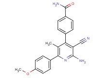 4-[2-amino-3-cyano-6-(4-methoxyphenyl)-5-methylpyridin-4-yl]benzamide
