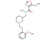5-ethyl-N-({1-[2-(2-methoxyphenyl)ethyl]piperidin-3-yl}methyl)-N-methyl-1,3-oxazole-4-carboxamide