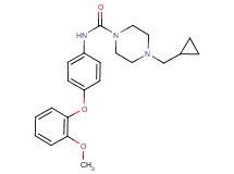 4-(cyclopropylmethyl)-N-[4-(2-methoxyphenoxy)phenyl]piperazine-1-carboxamide