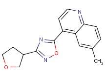 6-methyl-4-[3-(tetrahydrofuran-3-yl)-1,2,4-oxadiazol-5-yl]quinoline