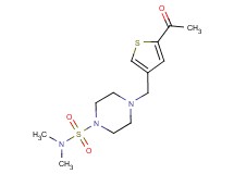 4-[(5-acetyl-3-thienyl)methyl]-N,N-dimethylpiperazine-1-sulfonamide