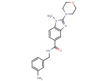 1-methyl-N-(3-methylbenzyl)-2-(4-morpholinyl)-1H-benzimidazole-5-carboxamide