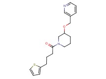 3-[({1-[4-(2-thienyl)butanoyl]-3-piperidinyl}oxy)methyl]pyridine