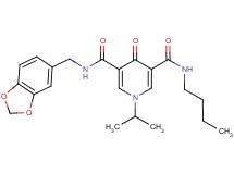 N-(1,3-benzodioxol-5-ylmethyl)-N'-butyl-1-isopropyl-4-oxo-1,4-dihydro-3,5-pyridinedicarboxamide