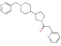 2-(2-oxo-2-{3-[1-(3-pyridinylmethyl)-4-piperidinyl]-1-pyrrolidinyl}ethyl)pyridine