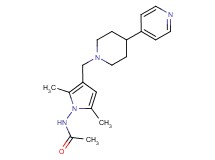 N-{2,5-dimethyl-3-[(4-pyridin-4-ylpiperidin-1-yl)methyl]-1H-pyrrol-1-yl}acetamide