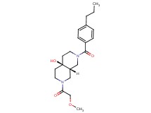(4aR*,8aR*)-2-(methoxyacetyl)-7-(4-propylbenzoyl)octahydro-2,7-naphthyridin-4a(2H)-ol