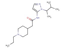 N-[1-(1,2-dimethylpropyl)-1H-pyrazol-5-yl]-2-(1-propylpiperidin-4-yl)acetamide