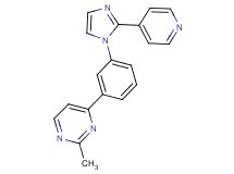 2-methyl-4-[3-(2-pyridin-4-yl-1H-imidazol-1-yl)phenyl]pyrimidine