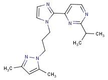 4-{1-[3-(3,5-dimethyl-1H-pyrazol-1-yl)propyl]-1H-imidazol-2-yl}-2-isopropylpyrimidine