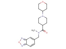 N-(2,1,3-benzoxadiazol-5-ylmethyl)-N-methyl-1-(tetrahydro-2H-pyran-4-yl)piperidine-4-carboxamide