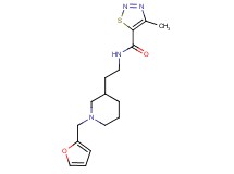 N-{2-[1-(2-furylmethyl)piperidin-3-yl]ethyl}-4-methyl-1,2,3-thiadiazole-5-carboxamide