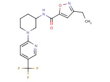 3-ethyl-N-{1-[5-(trifluoromethyl)-2-pyridinyl]-3-piperidinyl}-5-isoxazolecarboxamide