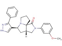 (3aS*,5S*,9aS*)-2-(3-methoxyphenyl)-5-(3-phenyl-1H-pyrazol-4-yl)hexahydro-7H-pyrrolo[3,4-g]pyrrolizin-1(2H)-one