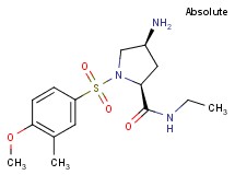 (4S)-4-amino-N-ethyl-1-[(4-methoxy-3-methylphenyl)sulfonyl]-L-prolinamide