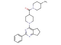 4-{4-[(4-methyl-1-piperidinyl)carbonyl]-1-piperidinyl}-2-phenyl-6,7-dihydro-5H-cyclopenta[d]pyrimidine