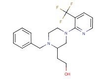 2-{1-benzyl-4-[3-(trifluoromethyl)-2-pyridinyl]-2-piperazinyl}ethanol