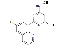 2-(6-fluoroquinolin-8-yl)-N,6-dimethylpyrimidin-4-amine