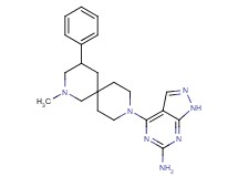 4-(2-methyl-4-phenyl-2,9-diazaspiro[5.5]undec-9-yl)-1H-pyrazolo[3,4-d]pyrimidin-6-amine