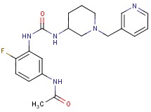 N-{4-fluoro-3-[({[1-(pyridin-3-ylmethyl)piperidin-3-yl]amino}carbonyl)amino]phenyl}acetamide