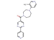 1-(3-methyl-4-pyridinyl)-4-{[2-(4-pyridinyl)-5-pyrimidinyl]carbonyl}-1,4-diazepane
