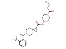 ethyl 4-[({6-[2-(trifluoromethyl)benzoyl]-6-azaspiro[2.5]oct-1-yl}carbonyl)amino]-1-piperidinecarboxylate