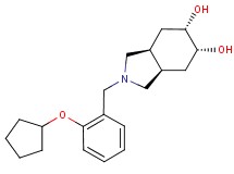 (3aR*,5R*,6S*,7aS*)-2-[2-(cyclopentyloxy)benzyl]octahydro-1H-isoindole-5,6-diol