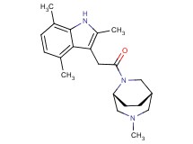 (1S*,5R*)-3-methyl-6-[(2,4,7-trimethyl-1H-indol-3-yl)acetyl]-3,6-diazabicyclo[3.2.2]nonane