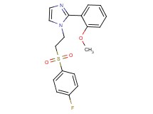 1-{2-[(4-fluorophenyl)sulfonyl]ethyl}-2-(2-methoxyphenyl)-1H-imidazole